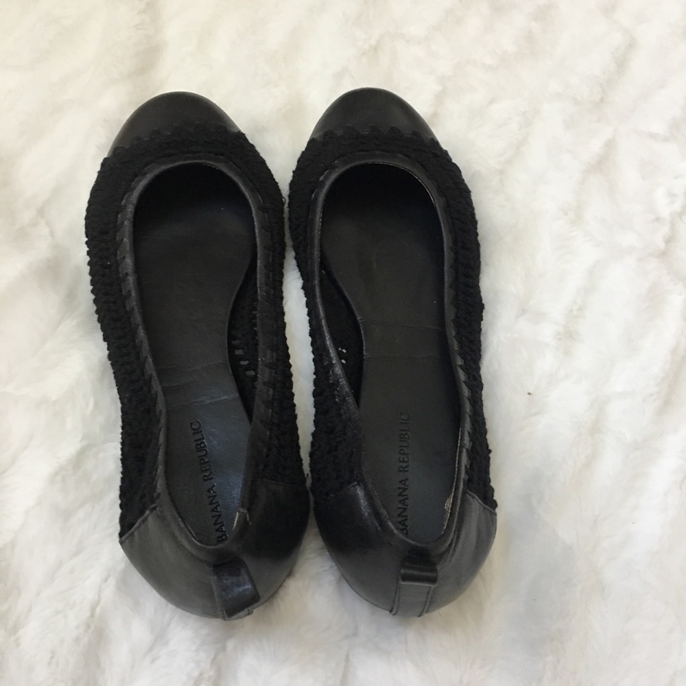 Banana Republic black flats.